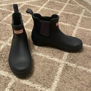 Hunter Rain Boots Navy Blue